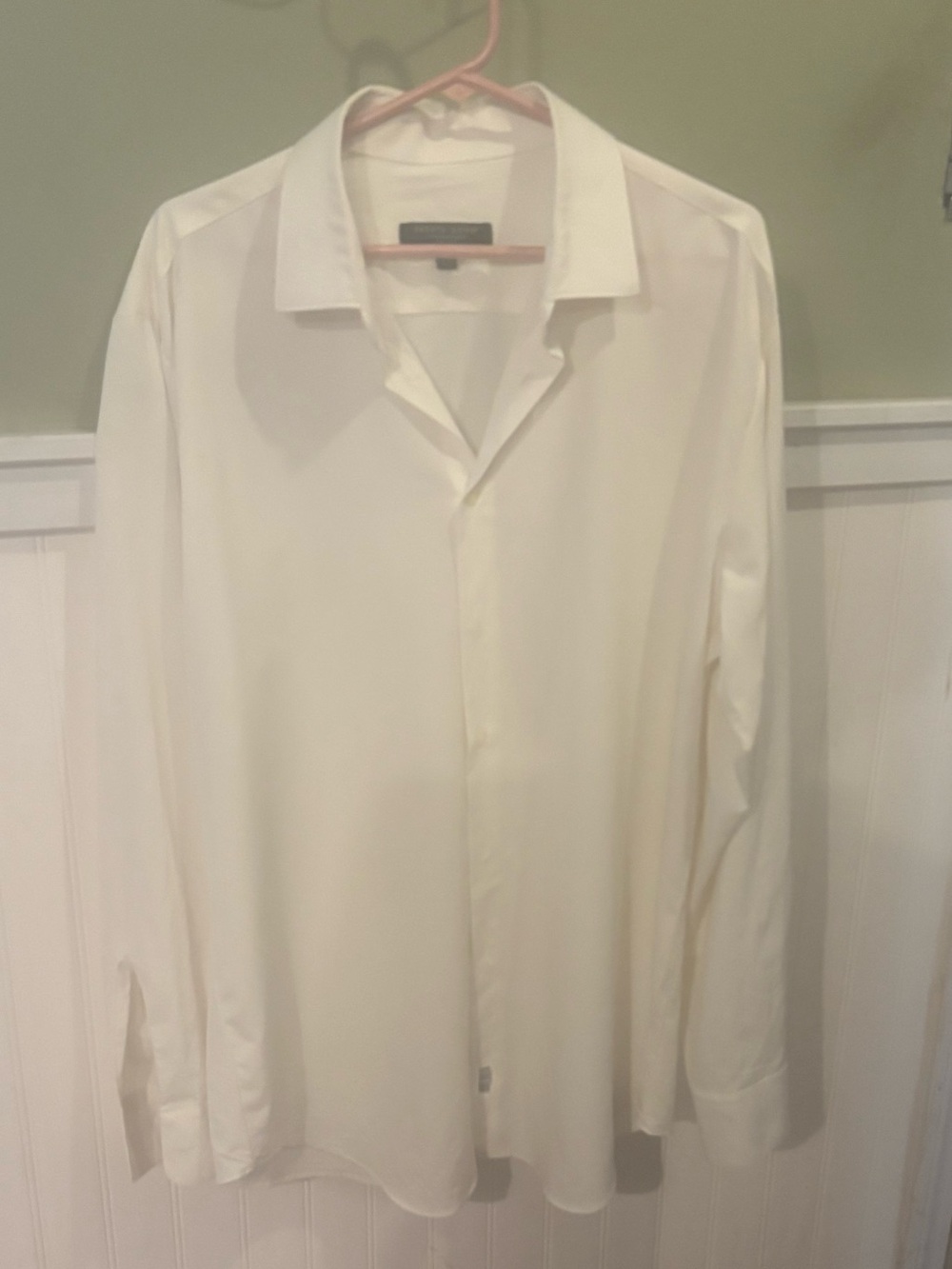 Pronto Uomo Men's Cream Dress Shirt